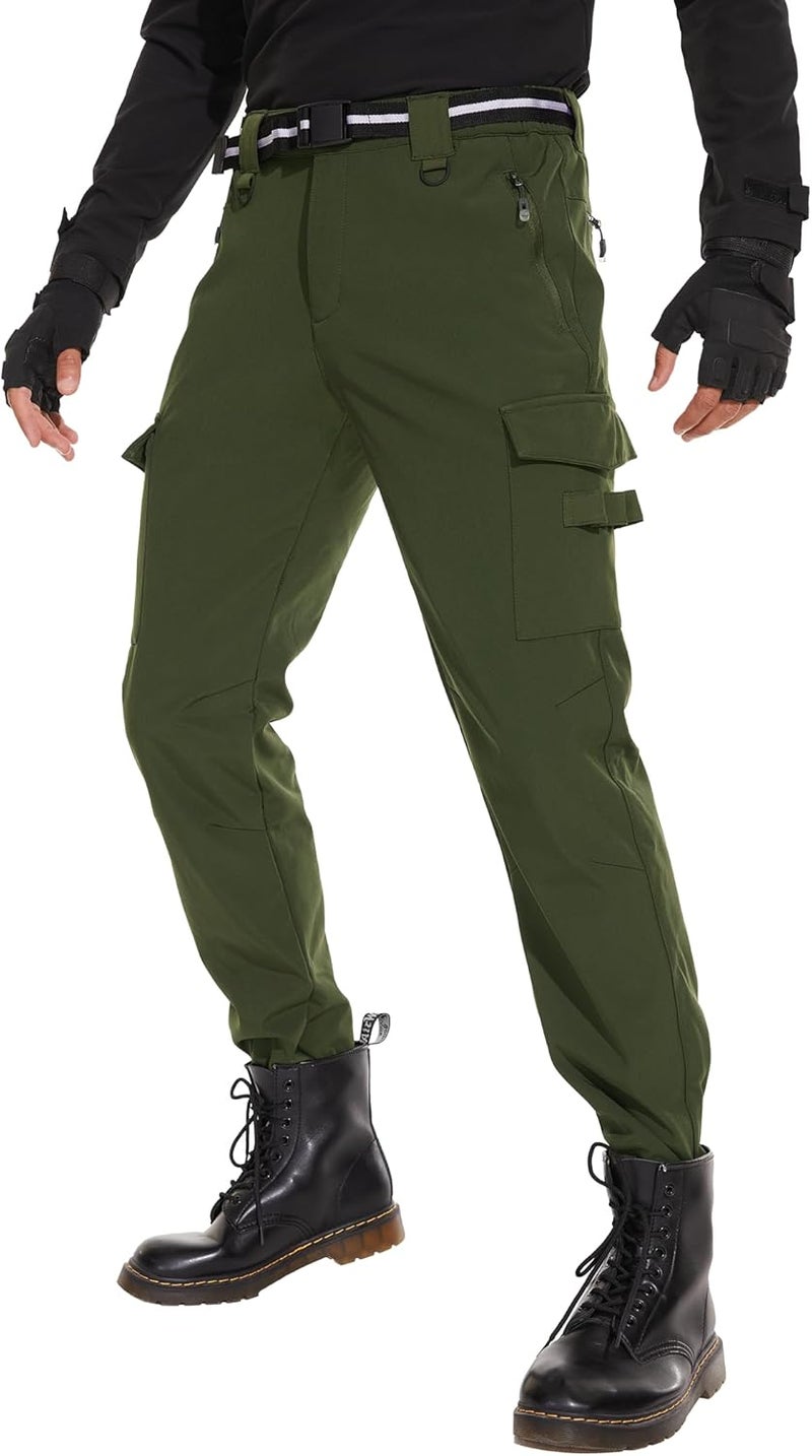 MOURCE Store Mens Fleece Lined Hiking Pants Waterproof - Insulated Outdoor Snow Ski Pants for Men - Image 1
